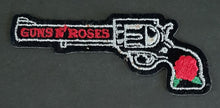 Load image into Gallery viewer, Guns N&#39;Roses - Revolver Shaped Embroidered Sew On Patch