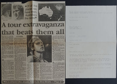 Dire Straits - Assorted Newspaper Clippings 1985/86