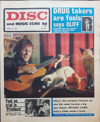 Manfred Mann - Disc And Music Echo April 29, 1967