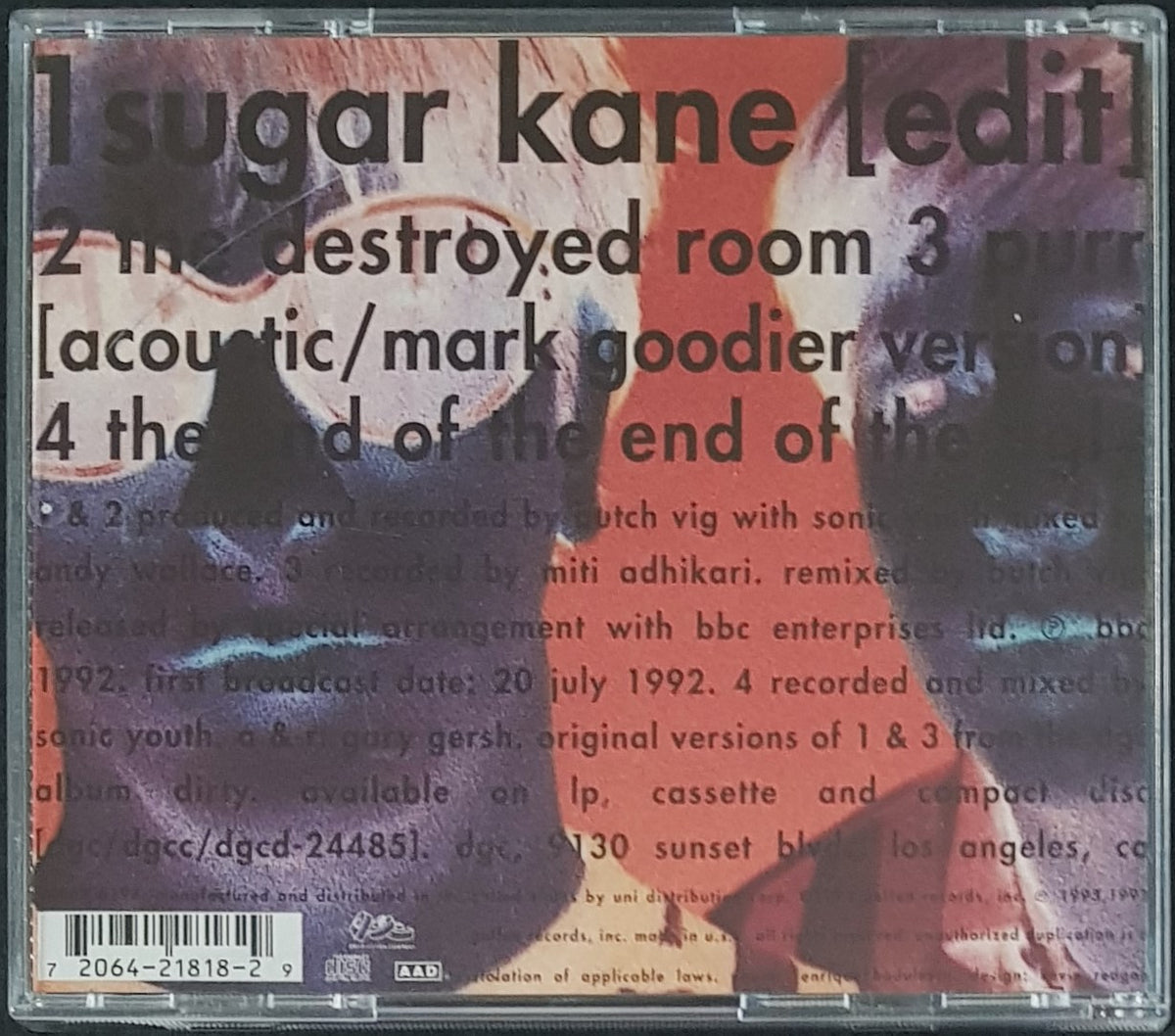 Sonic Youth Sugar Kane Vicious Sloth Collectables