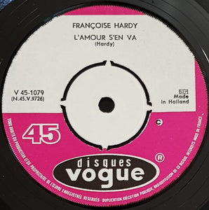 Francoise Hardy - L'Amour S'En Va
