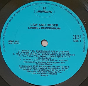 Fleetwood Mac (Lindsey Buckingham)- Law And Order
