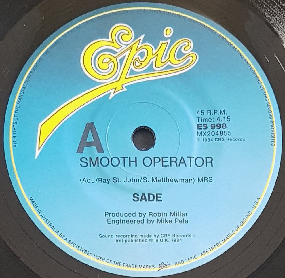 Sade - Smooth Operator – Vicious Sloth Collectables