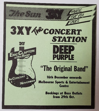 Deep Purple - 3XY Music Survey Chart