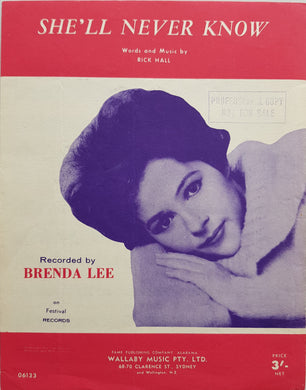 Lee, Brenda - She'll Never Know