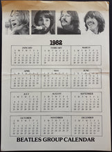 Load image into Gallery viewer, Beatles - 1982 Beatles Group Calendar