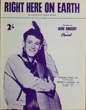 Load image into Gallery viewer, Gene Vincent - Right Here On Earth