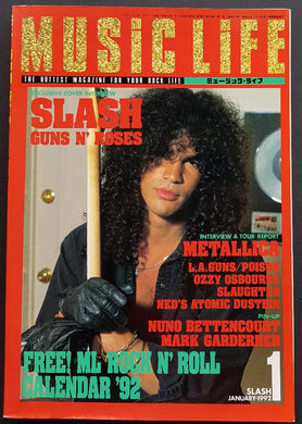 Guns N'Roses - Music Life 1 January 1992