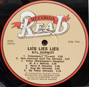 Bill Horwitz - Lies, Lies, Lies