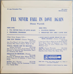 Dionne Warwick - I'll Never Fall In Love Again