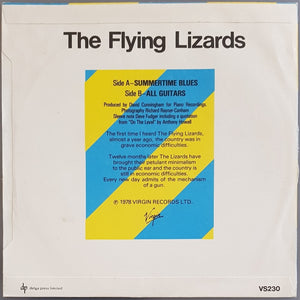 Flying Lizards - Summertime Blues