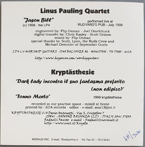 Linus Pauling Quartet - Jason Bill