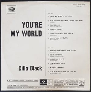 Black, Cilla - You're My World