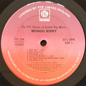 Mungo Jerry - The Pye History Of British Pop Music-Mungo Jerry