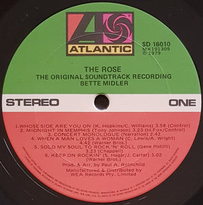 Bette Midler - The Rose The Original Soundtrack Recording
