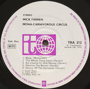 Mick Farren - Mona - The Carnivorous Circus