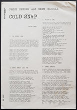 Load image into Gallery viewer, Ewan Maccoll &amp; Peggy Seeger - Cold Snap