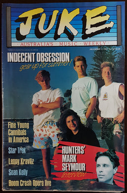Indecent Obsession - Juke December 2, 1989. Issue No.762