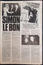 Load image into Gallery viewer, Duran Duran (Simon Le Bon)- Juke April 5 1986. Issue No.571