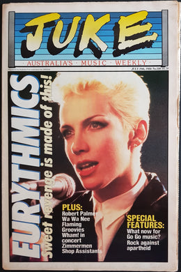 Eurythmics - Juke July 19 1986. Issue No.586