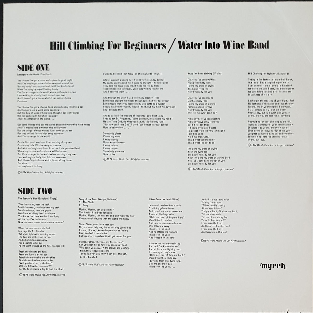 Water Into Wine Band Hill Climbing For Beginners Vicious Sloth