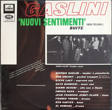 Giorgio Gaslini Ensemble E Quartet - Nuovi Sentimenti Suite / New Feelings Suite
