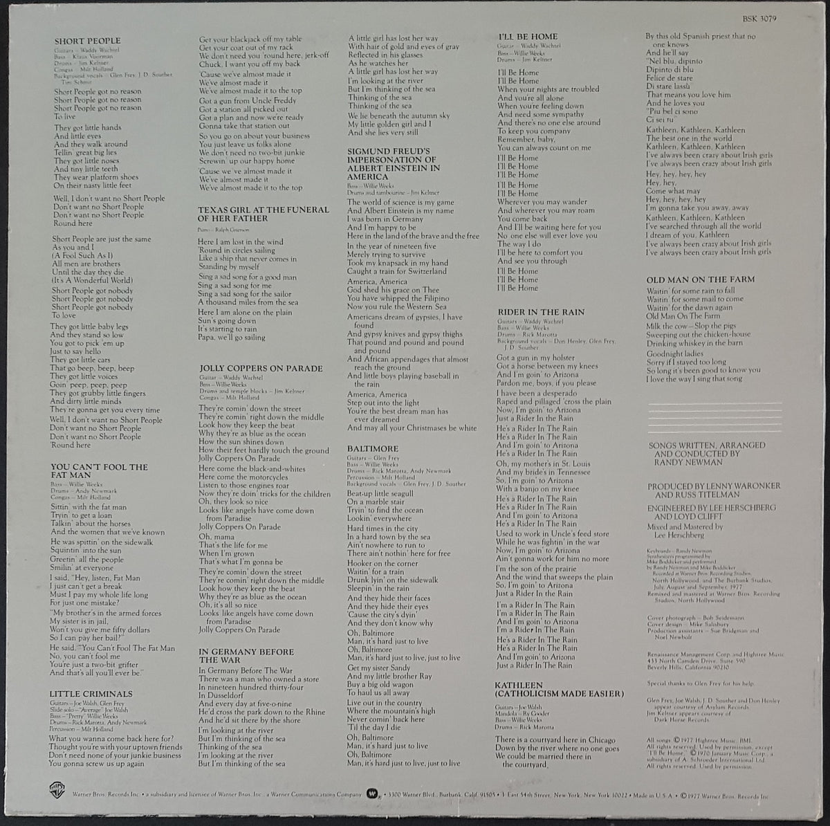 Randy Newman Little Criminals Vicious Sloth Collectables