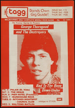Load image into Gallery viewer, George Thorogood And The Destroyers- Tagg - Bands Own Gig Guide! Issue No.115