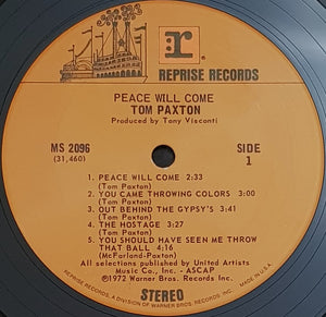 Paxton, Tom - Peace Will Come