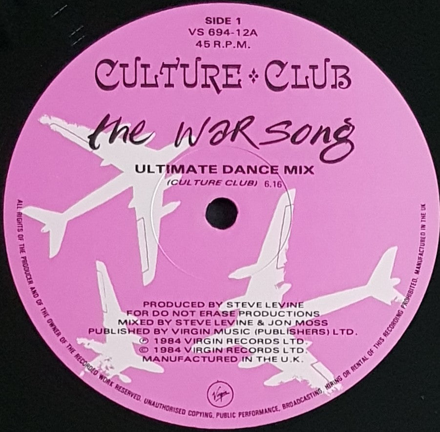 Culture Club - The War Song (Ultimate Dance Mix) – Vicious Sloth ...