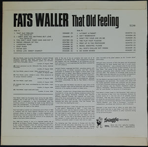 Fats Waller - That Old Feeling