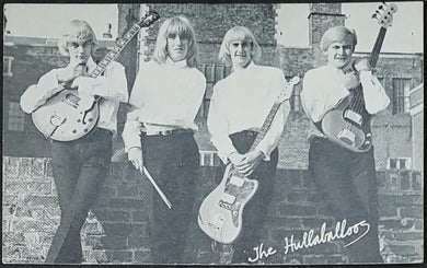Hullaballoos - 1960's Black & White Band Picture Card