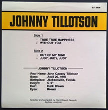 Load image into Gallery viewer, Johnny Tillotson - True True Happiness
