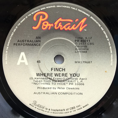 Finch - Where Were You