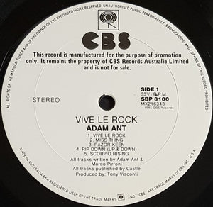 Adam Ant - Vive Le Rock