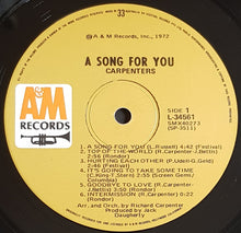 Load image into Gallery viewer, Carpenters - A Song For You
