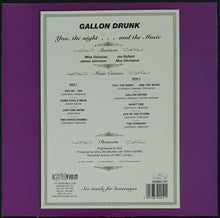 Load image into Gallery viewer, Gallon Drunk - You, The Night ... And The Music