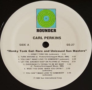 Carl Perkins - Honky Tonk Gal: Rare And Unissued Sun Masters