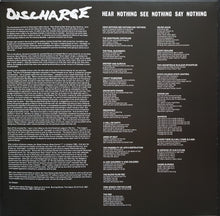 Load image into Gallery viewer, Discharge - Hear Nothing See Nothing Say Nothing - Clear Vinyl