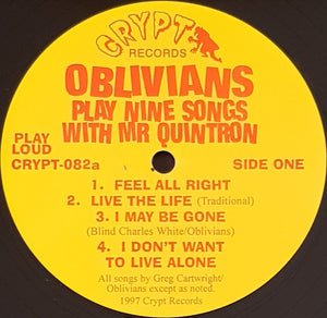 Oblivians - ...Play 9 Songs With Mr. Quintron