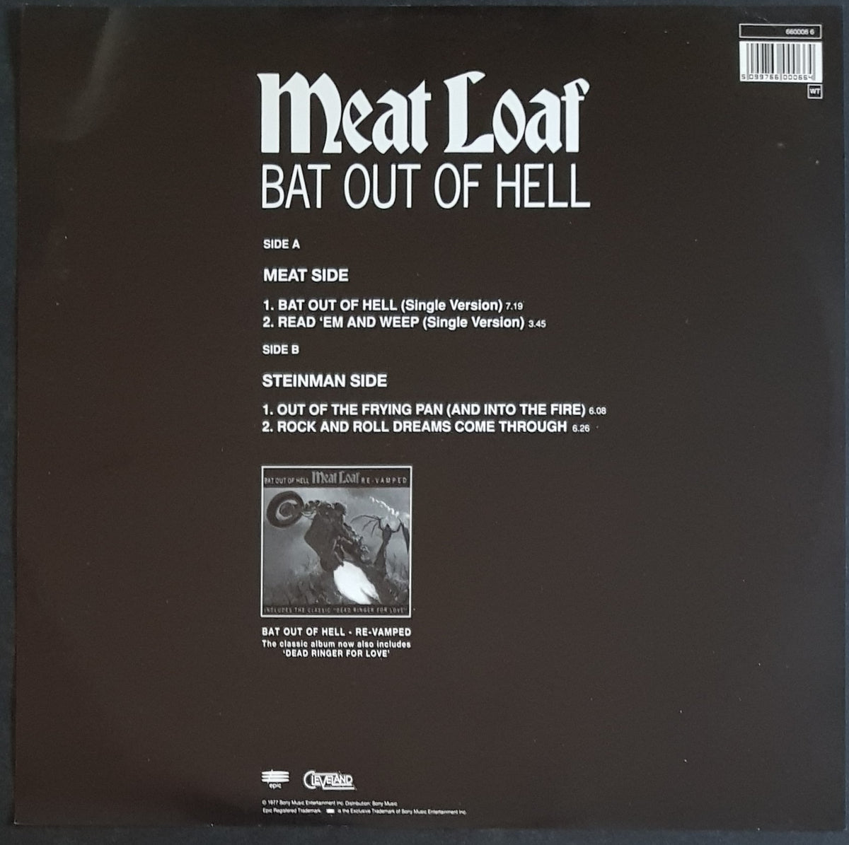 Meat Loaf - Bat Out Of Hell – Vicious Sloth Collectables