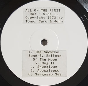 Tony, Caro & John - All On The First Day - Reissue