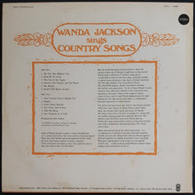 Load image into Gallery viewer, Jackson, Wanda - Wanda Jackson Sings Country Songs