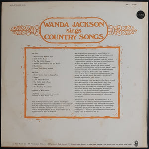 Jackson, Wanda - Wanda Jackson Sings Country Songs