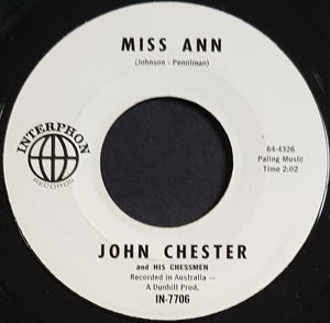 Johnny Chester & Chessmen - Bye Bye Johnny (Johnny Be Good)