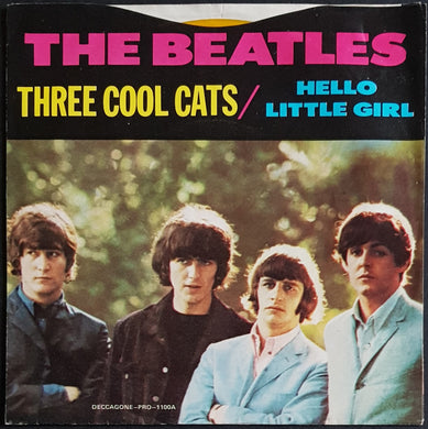 Beatles - Three Cool Cats / Hello Little Girl - Yellow Vinyl
