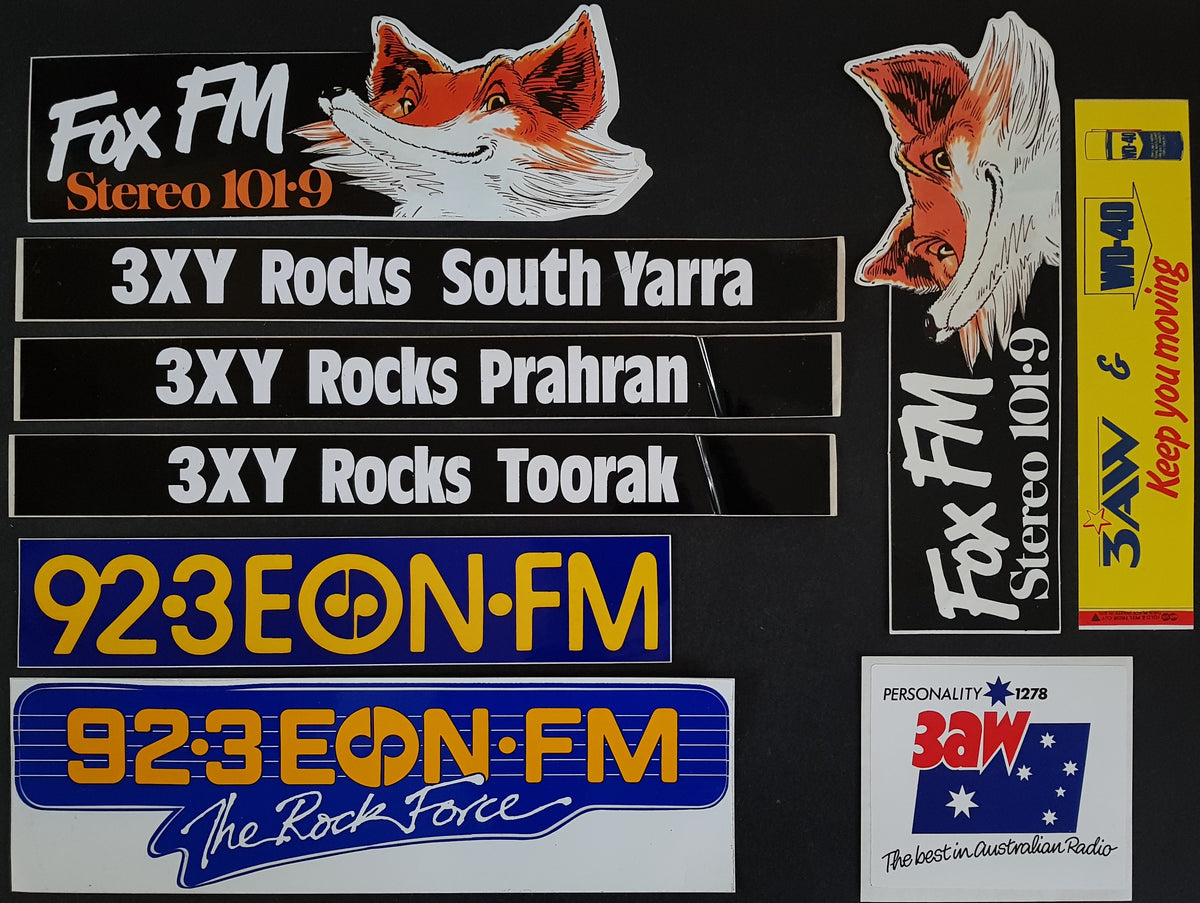Miscellaneous / Art - 1980's Radio Station Stickers – Vicious Sloth ...