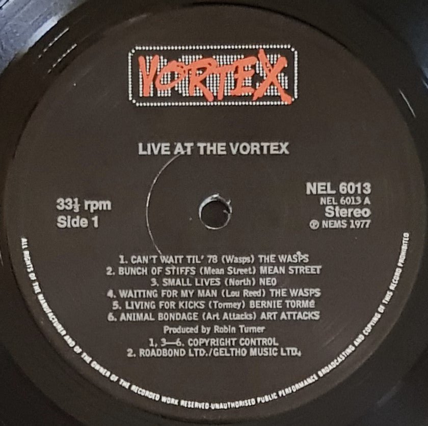 V/A - Live At The Vortex – Vicious Sloth Collectables