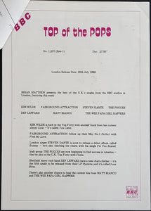 Def Leppard - Top Of The Pops Show #1237