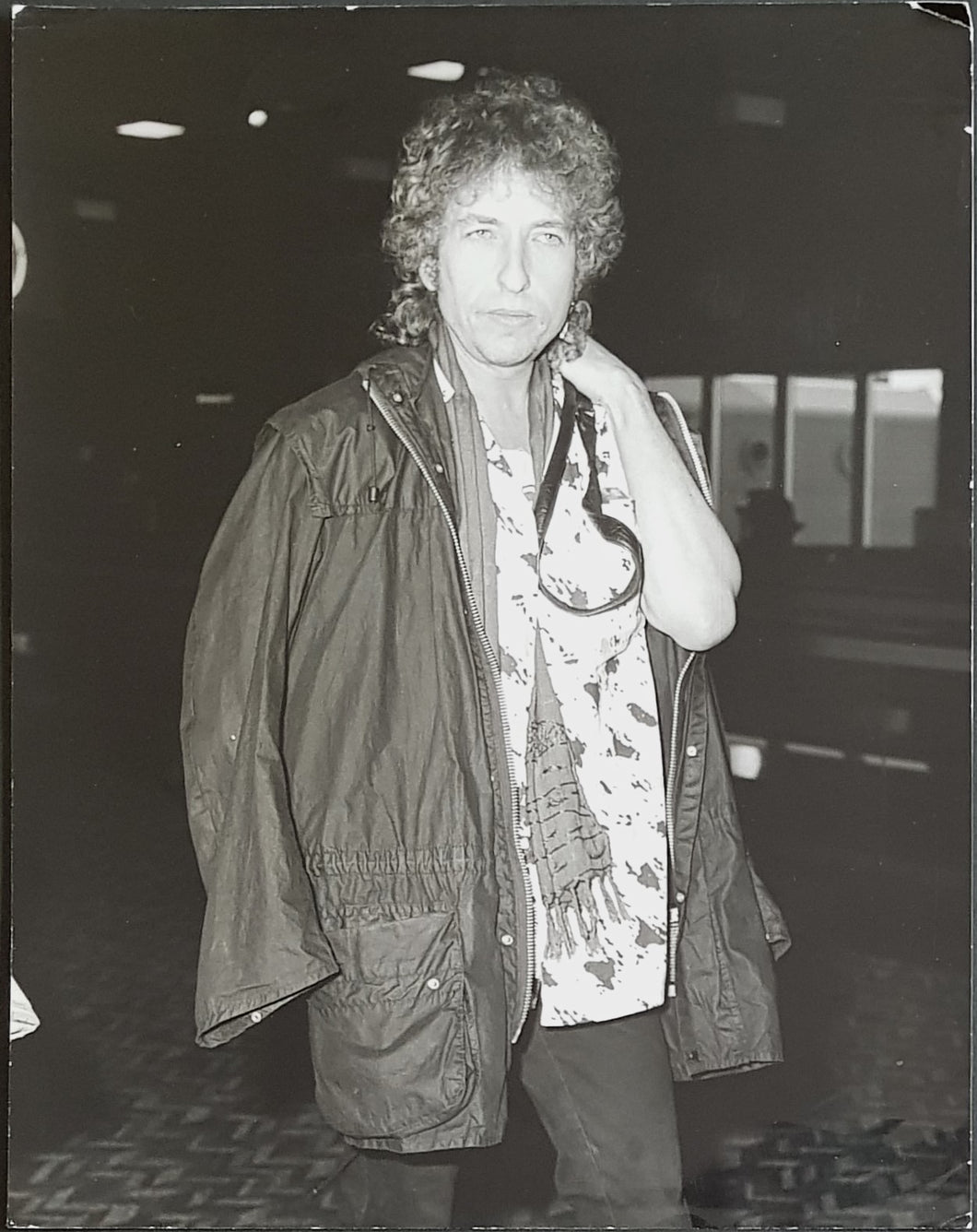 Bob Dylan - Airport Terminal Photograph c.1986